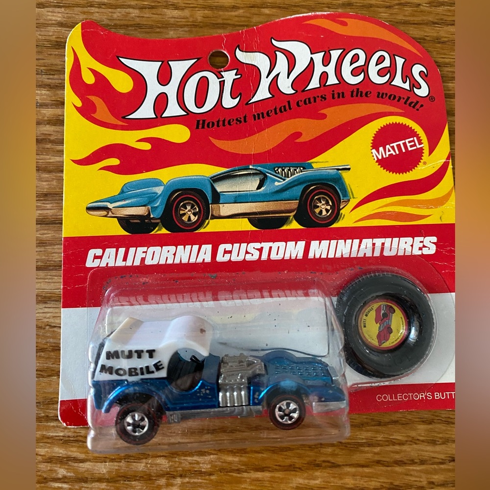 “Mutt Mobile” California Custom Miniatures- Vintage with Collectors Button
